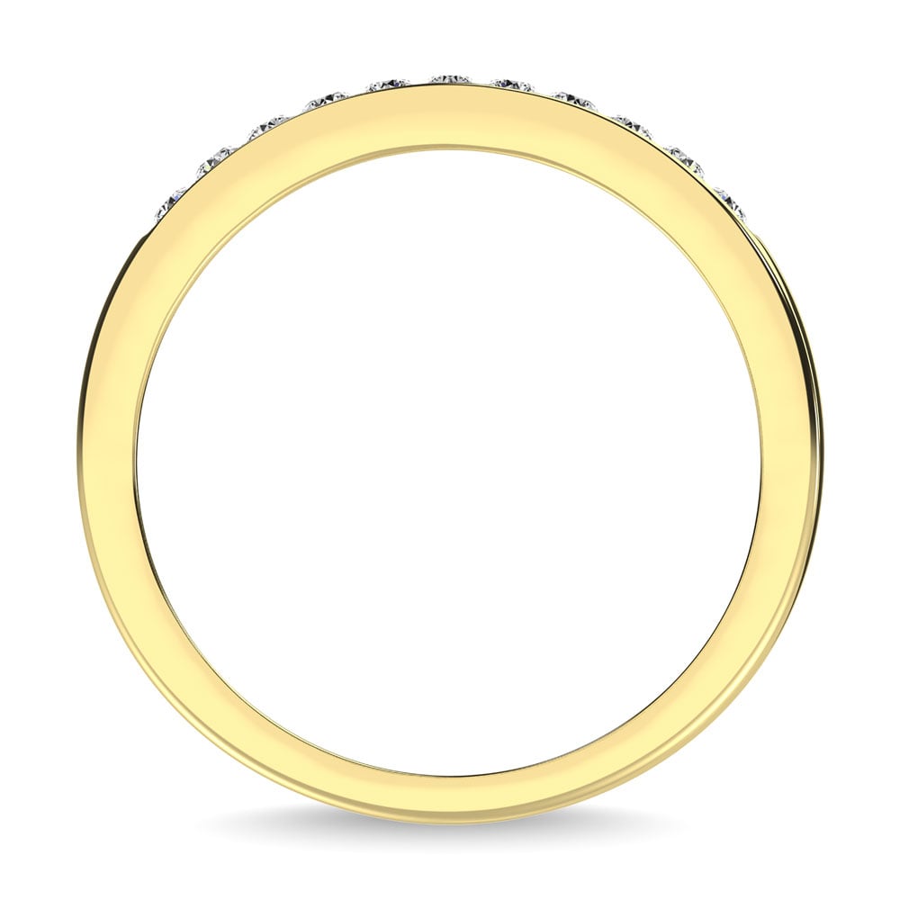 10K Yellow Gold 1/4 Ct.Tw. Diamond Anniversary Band