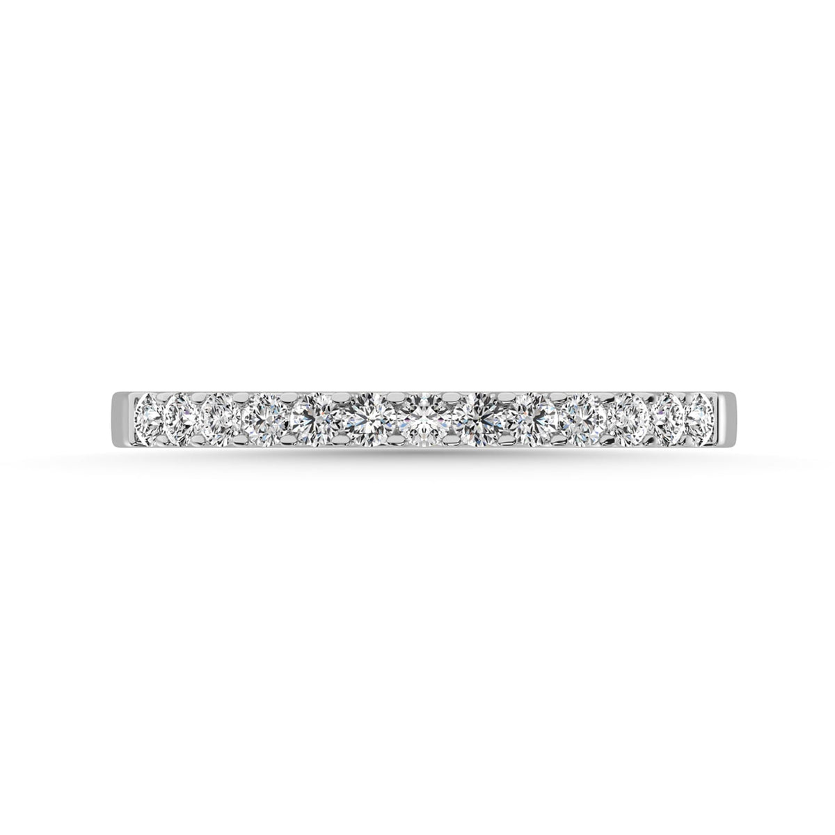 Diamond 1/5 Ct.Tw. Ladies Wedding Band in 10K White Gold