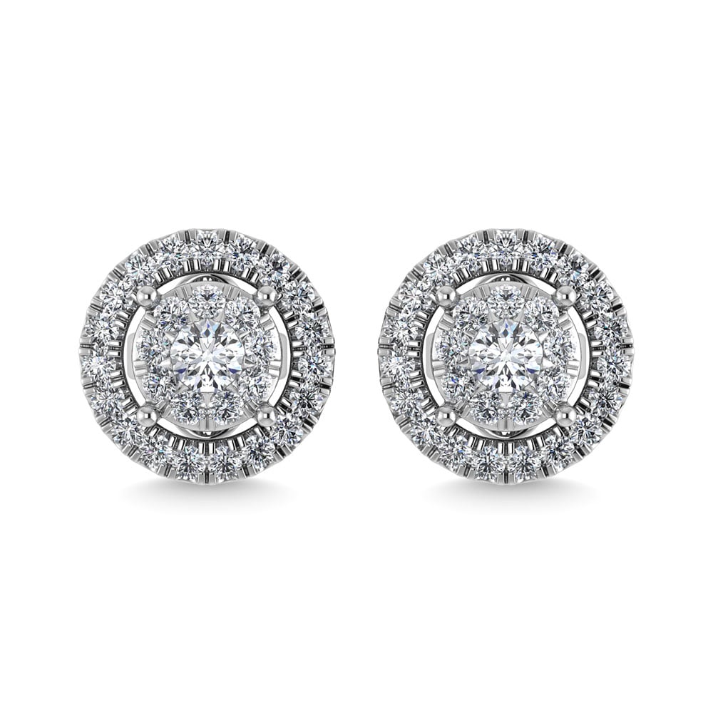 14K White Gold 2/5 Ct.Tw. Diamond Stud Earrings