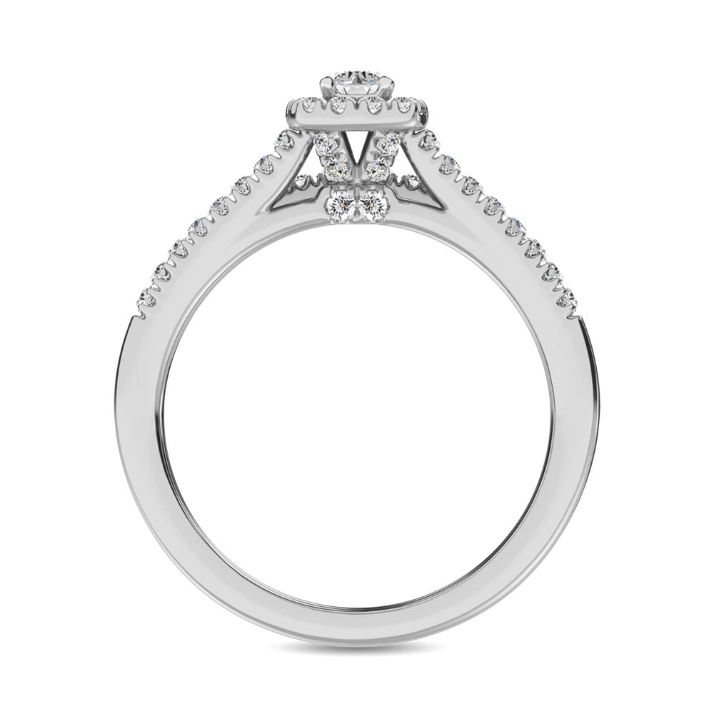 10K White Gold 2/5 Ct.tw Diamond Bridal Ring