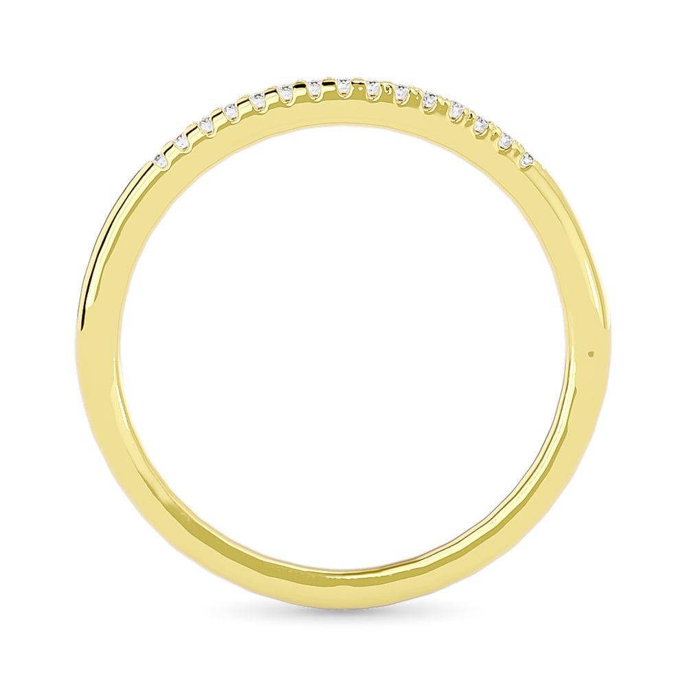 Diamond 1/20 Ct.tw Round-cut Wedding Band in 10K Yellow Gold