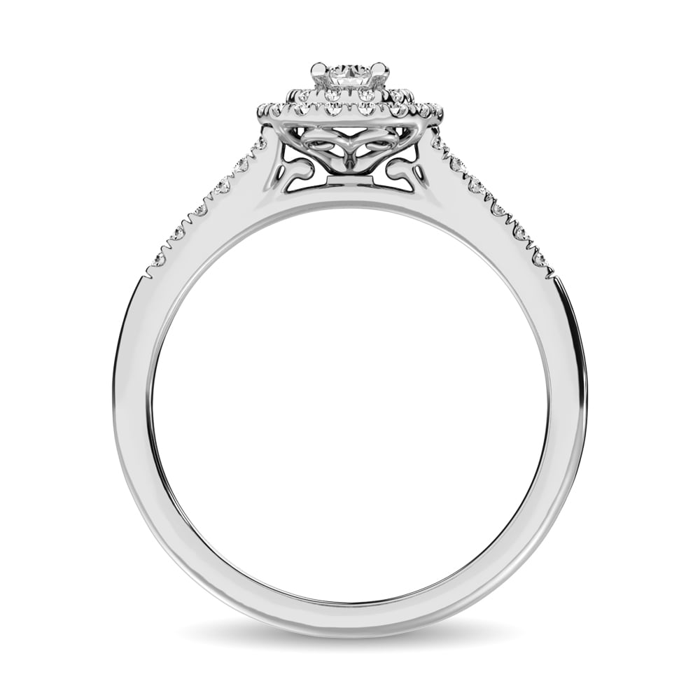 Diamond 1/3 Ct.tw Round-cut Engagement Ring in 10K White Gold