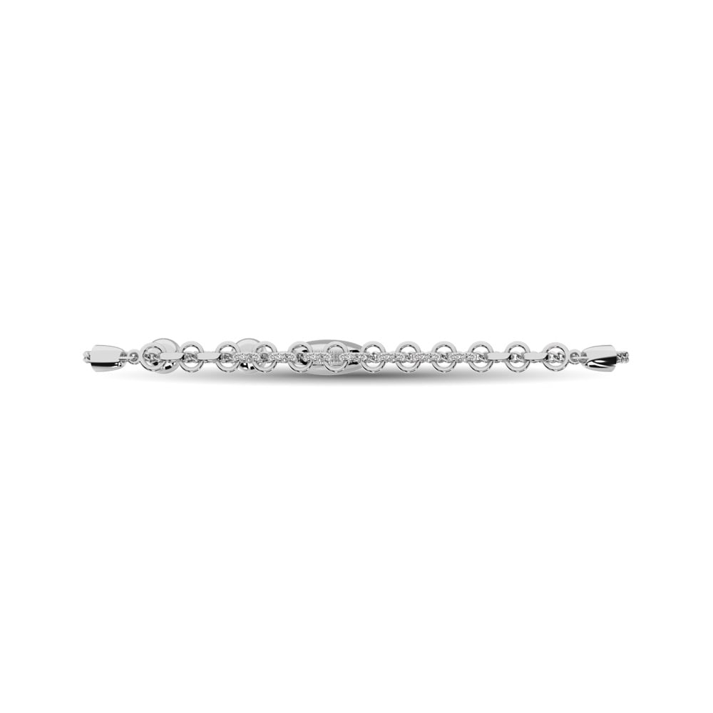 Diamond Bolo Bracelet 1/20 Ct.tw in Sterling Silver