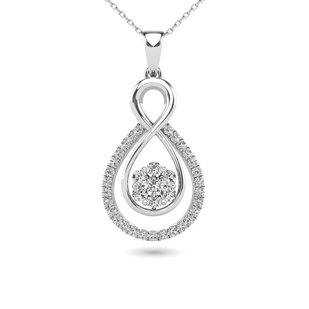 Diamond 1/3 Ct.Tw. Fashion Pendant in 14K White Gold