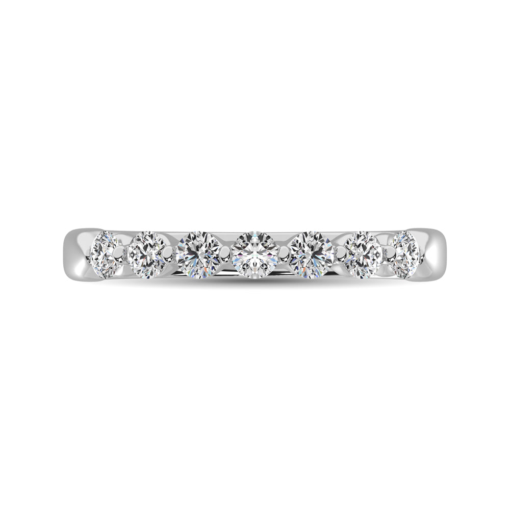 10K White Gold Diamond 1/2 Ct.Tw. Ladies Band
