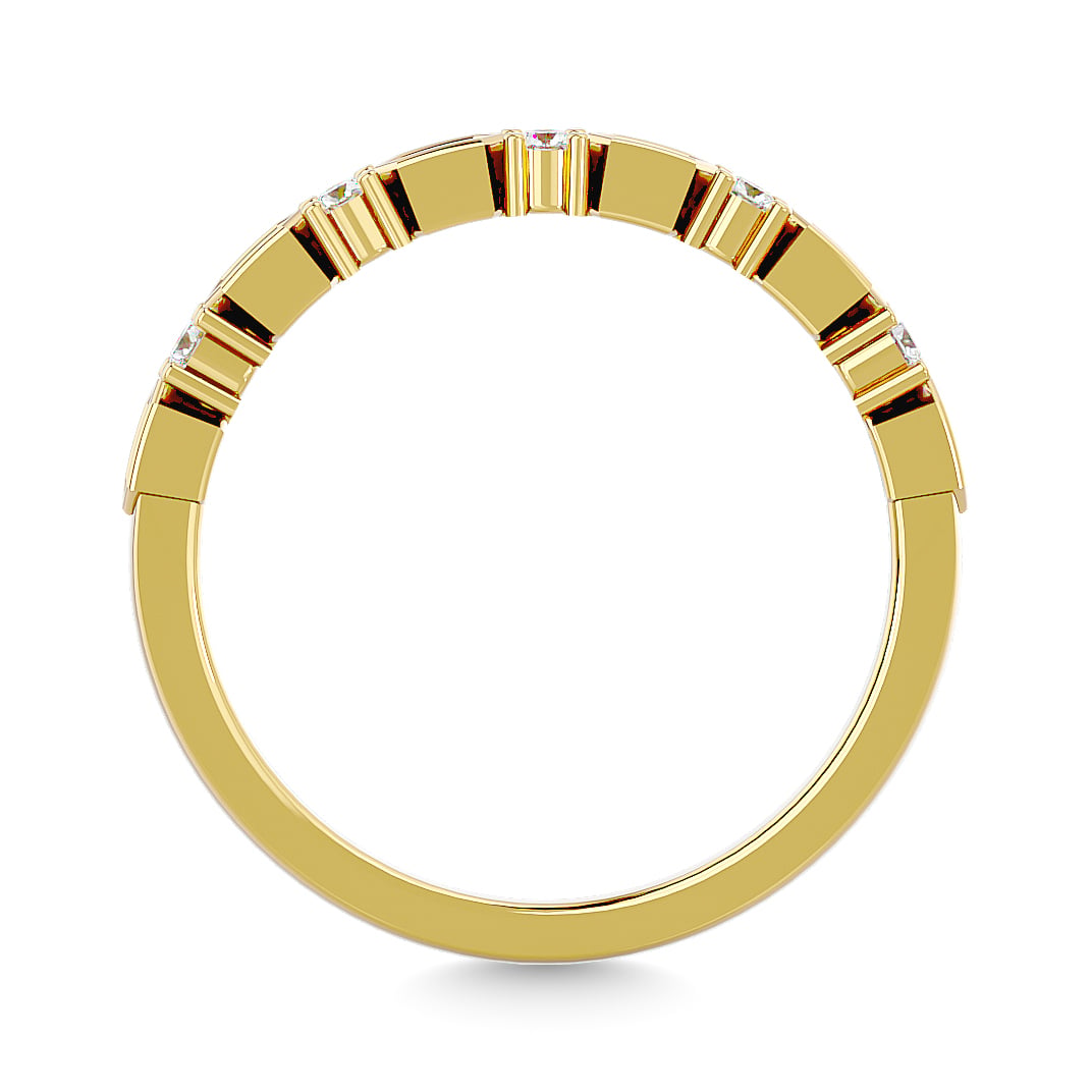Diamond Stackable Band 1/6 Ct.tw in 14K Yellow Gold