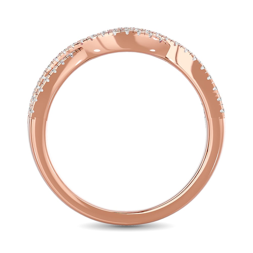 Diamond 1/3 Ct.tw Stackable band in 14K Rose Gold