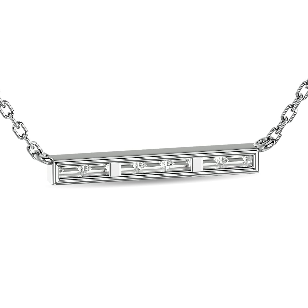 Diamond 1/5 Ct.Tw. Fashion Necklace in 14K White Gold