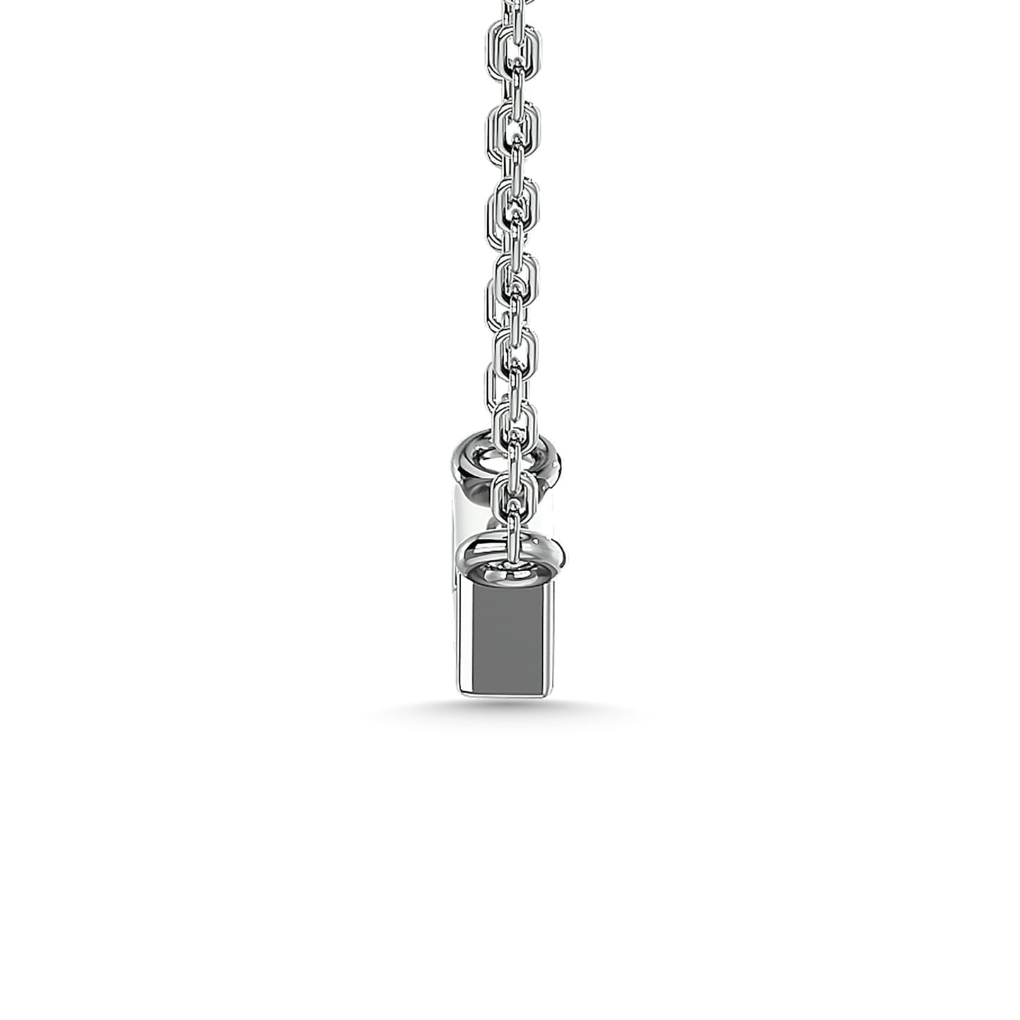 Diamond 1/4 Ct.Tw. Bar Pendant in 10K White Gold