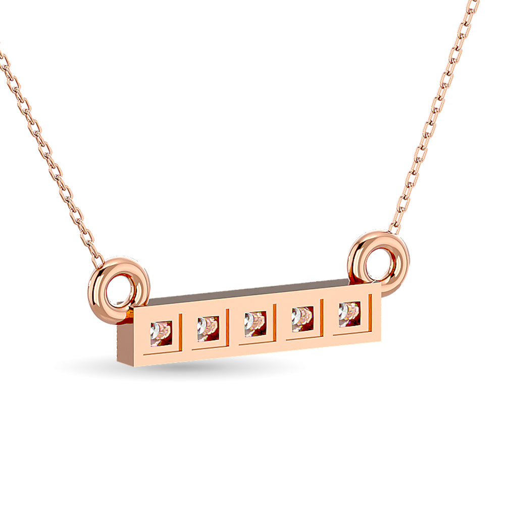 Diamond 1/20 Ct.tw Fashion Pendant in 10K Rose Gold
