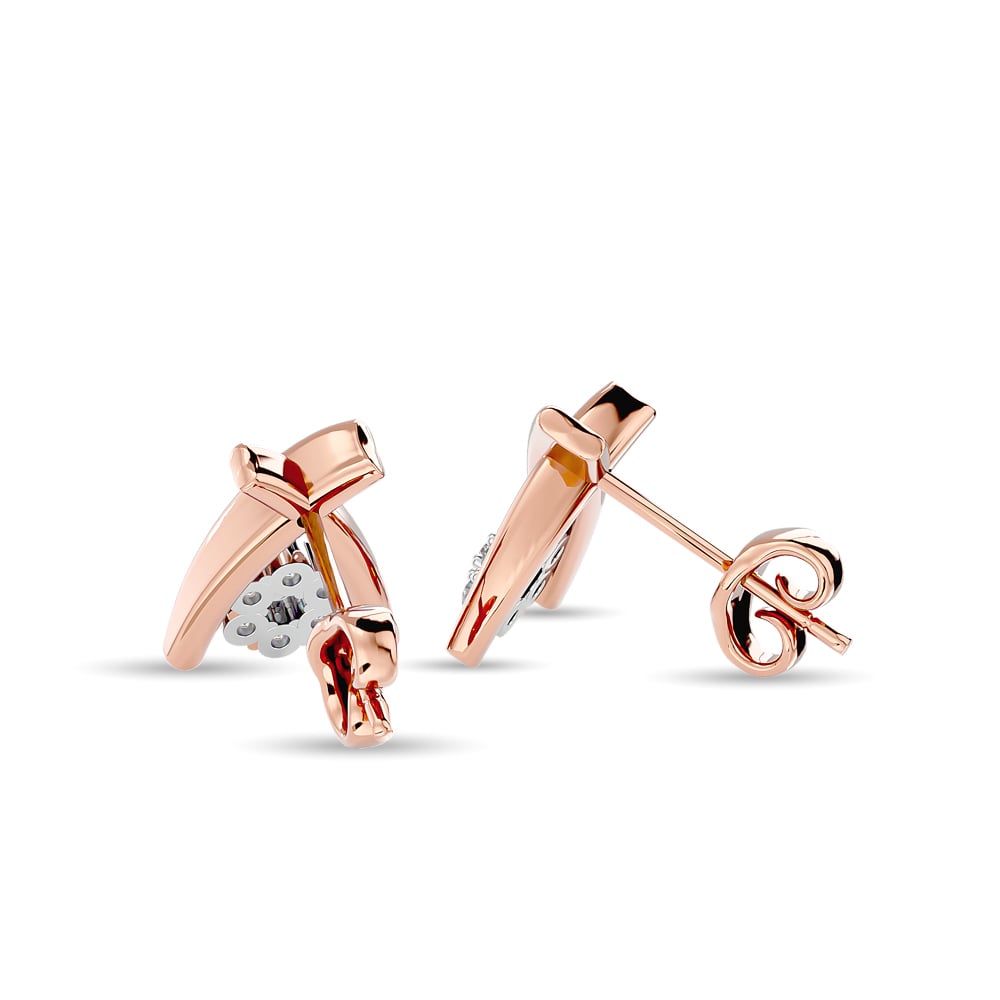 Diamond Fashion Earrings 1/10 Ct.tw in 10K Rose Gold