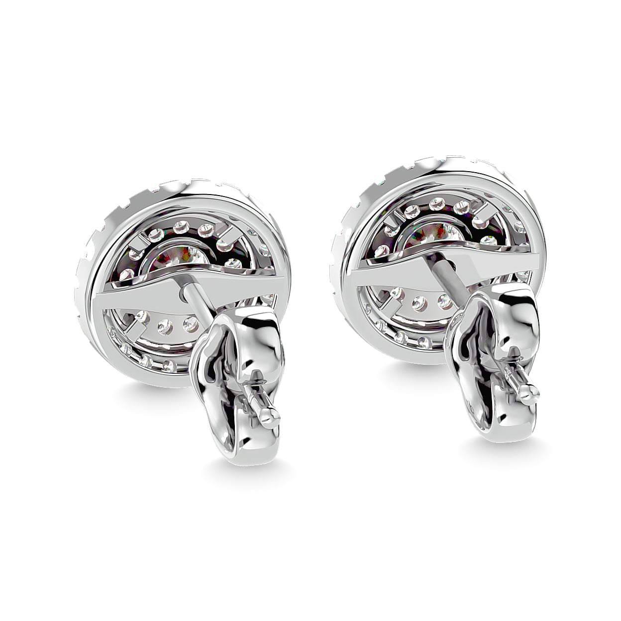 Diamond 9/10 Ct.tw Fashion Earrings in 14K White Gold