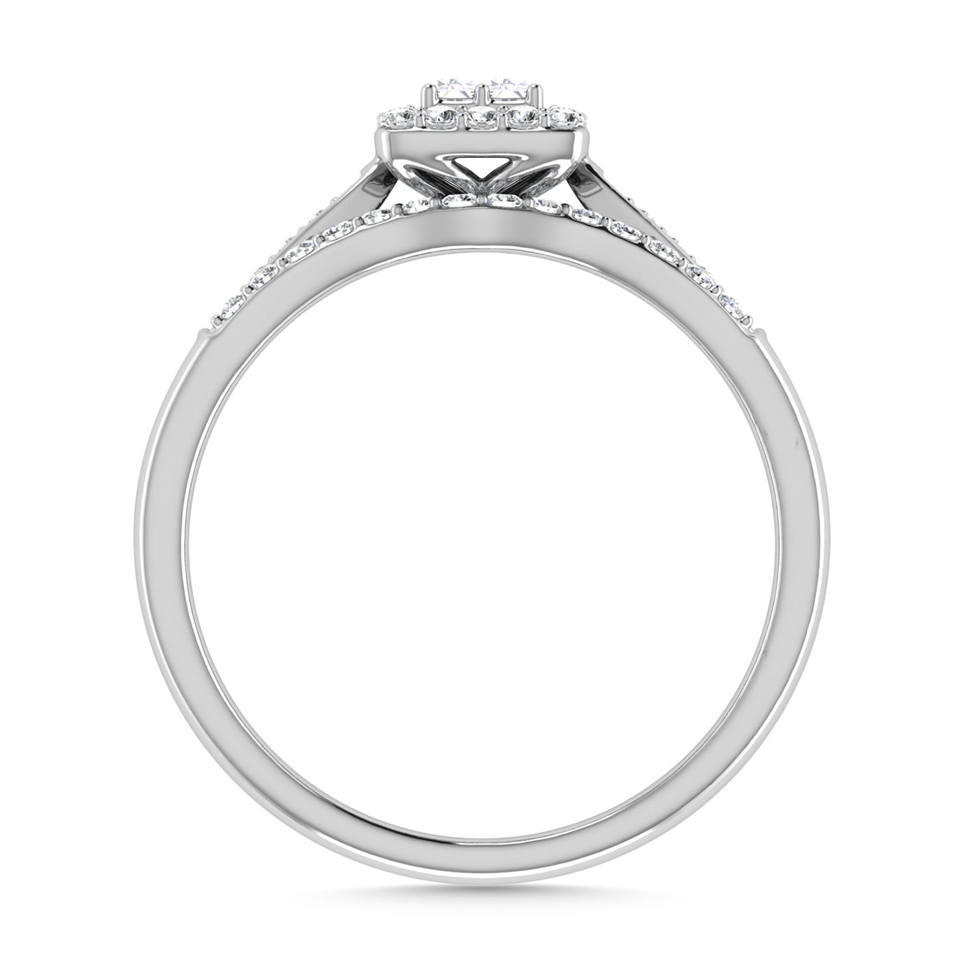 Diamond 1/4 Ct.Tw. Bridal Ring in 10K White Gold
