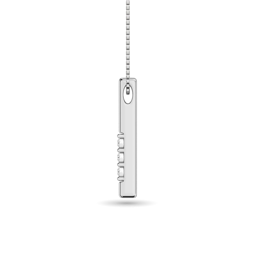Diamond 1/20 Ct.tw Triology Pendant in 10K White Gold