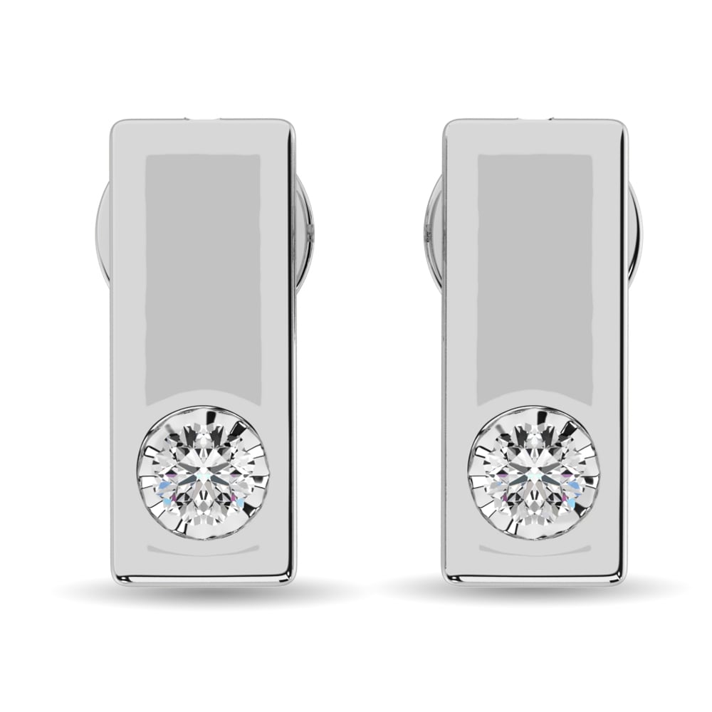 Diamond 1/20 Ct.tw Fashion Earrings in Sterling Silver