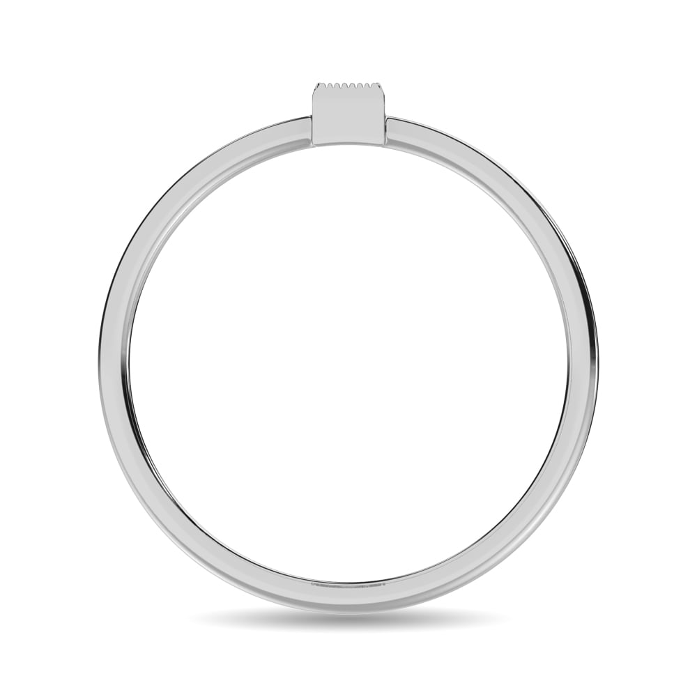 Diamond 1/20 Ct.tw Baguette Cut Fashion Ring in 10K White Gold