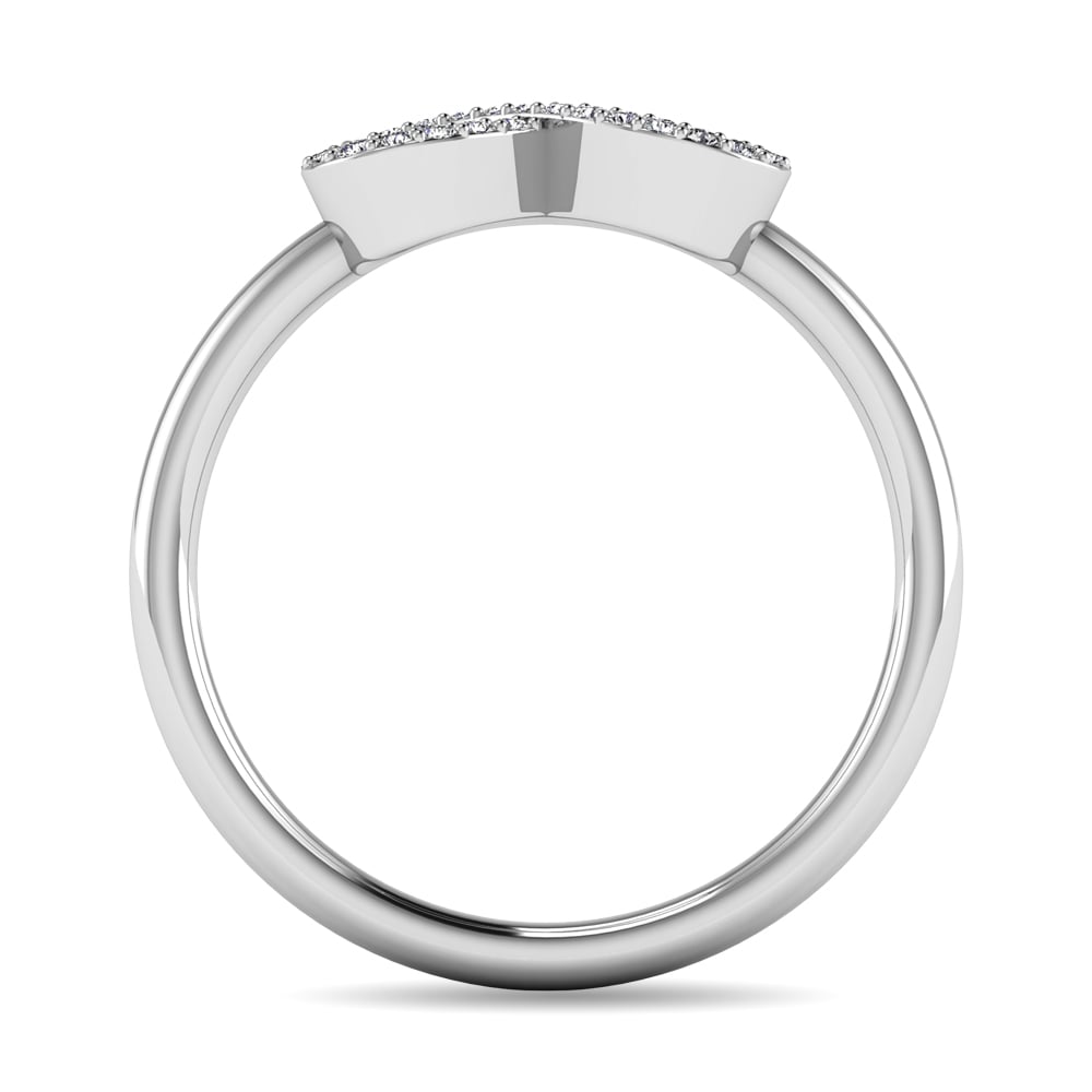 Diamond 1/10 Ct.tw Infinity Ring in 10K White Gold