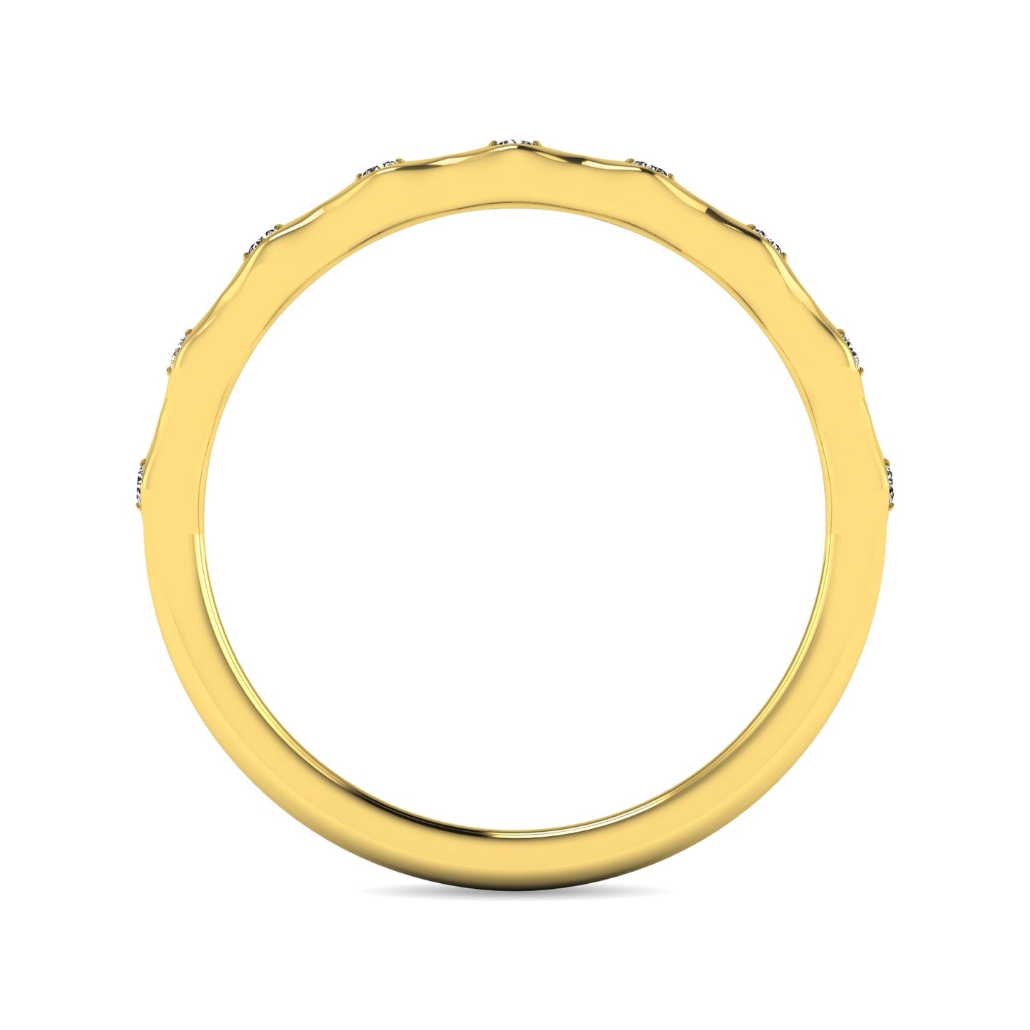 Diamond 1/10 Ct.tw Stackable Ring in 10K Yellow Gold