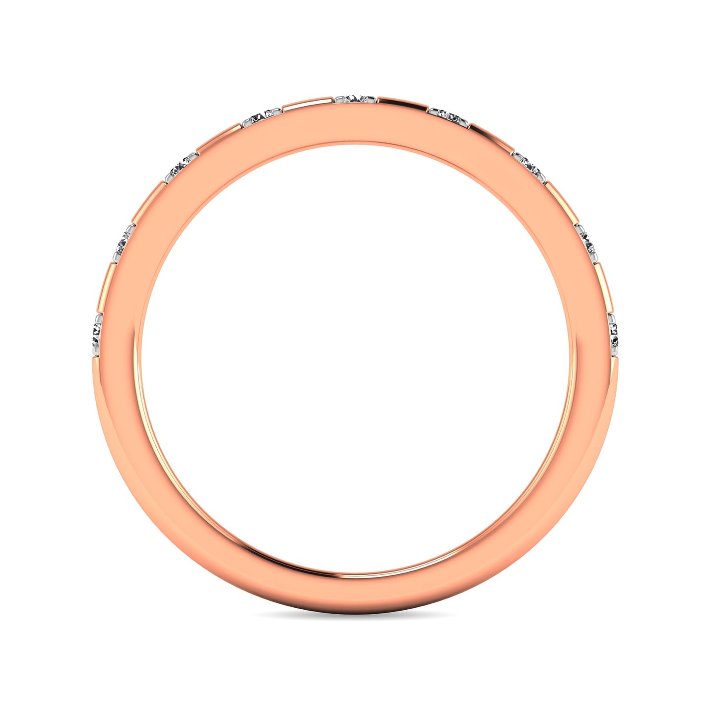 Diamond 1/10 Ct.tw Stackable Ring in 10K Rose Gold