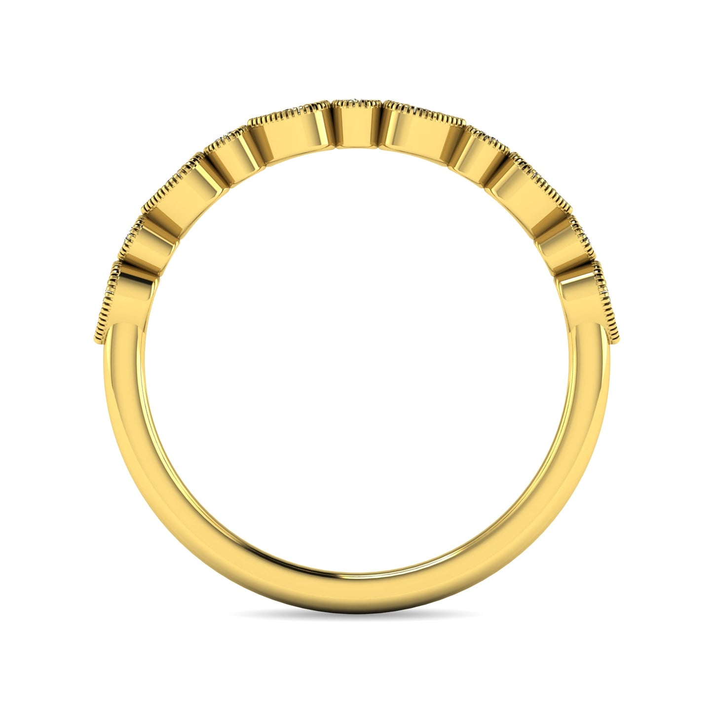 Diamond 1/10 Ct.tw Stackable Ring in 10K Yellow Gold