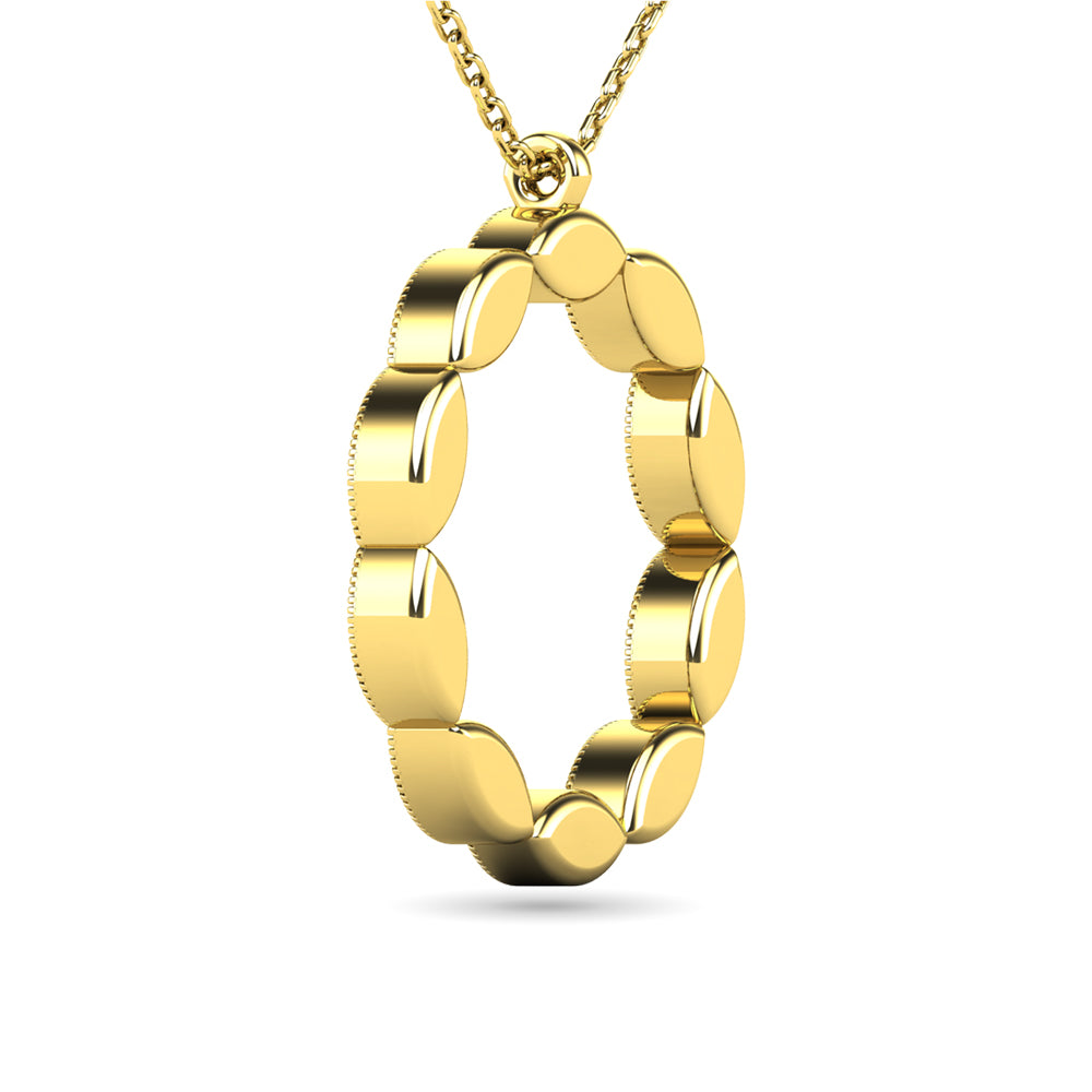 Diamond 1/10 Ct.tw Fashion Pendant in 10K Yellow Gold
