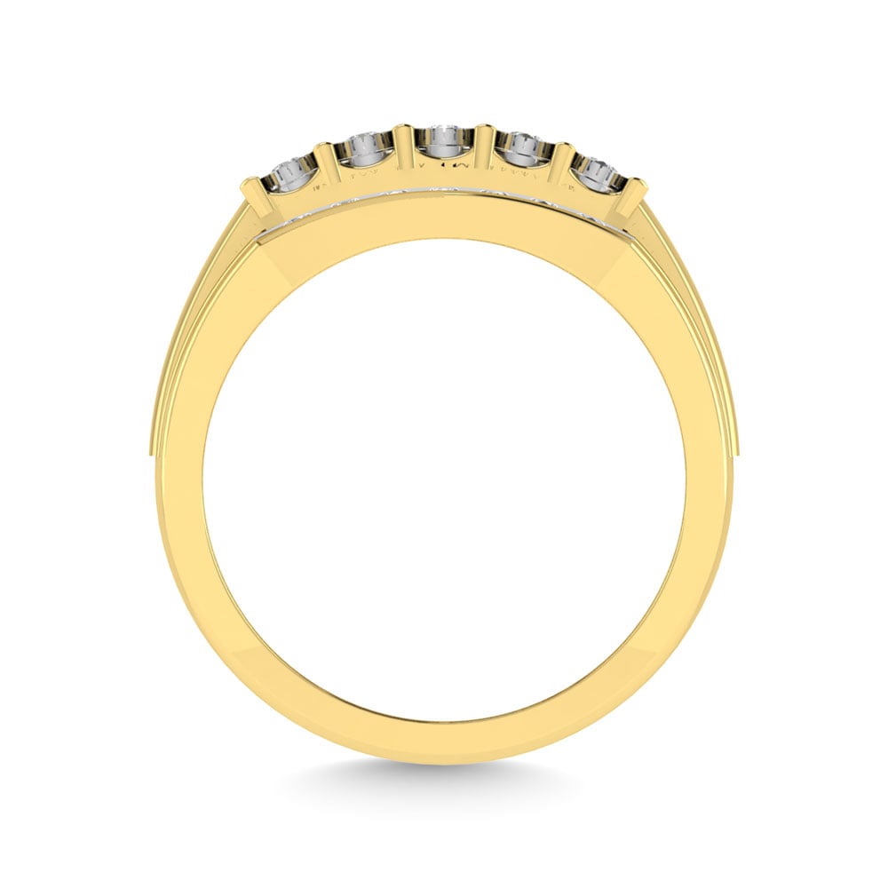 Diamond 1/2 Ct.Tw. Men?s Fashion Ring in 10K Yellow Gold