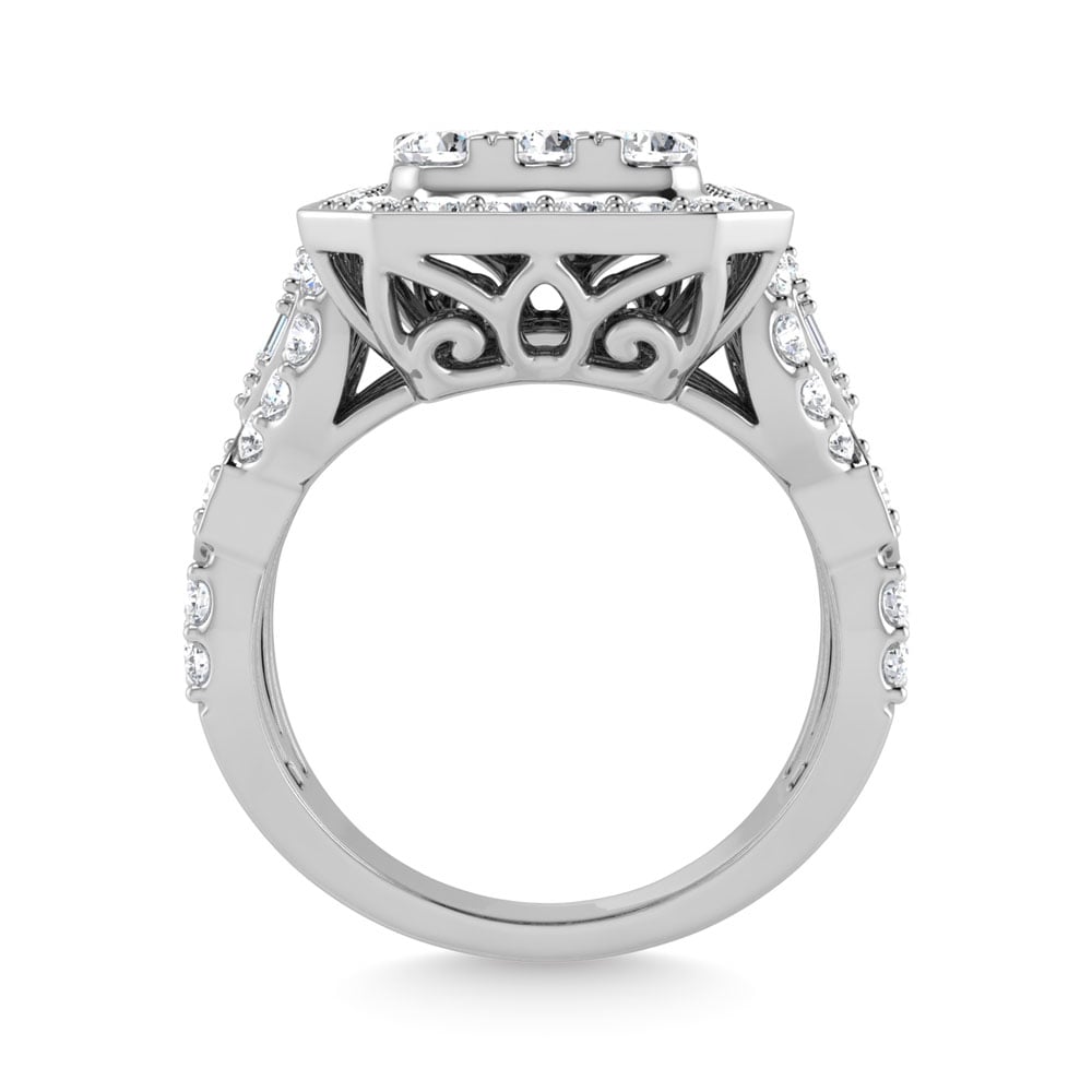 Diamond 2 Ct.Tw. Engagement Ring in 14K White Gold