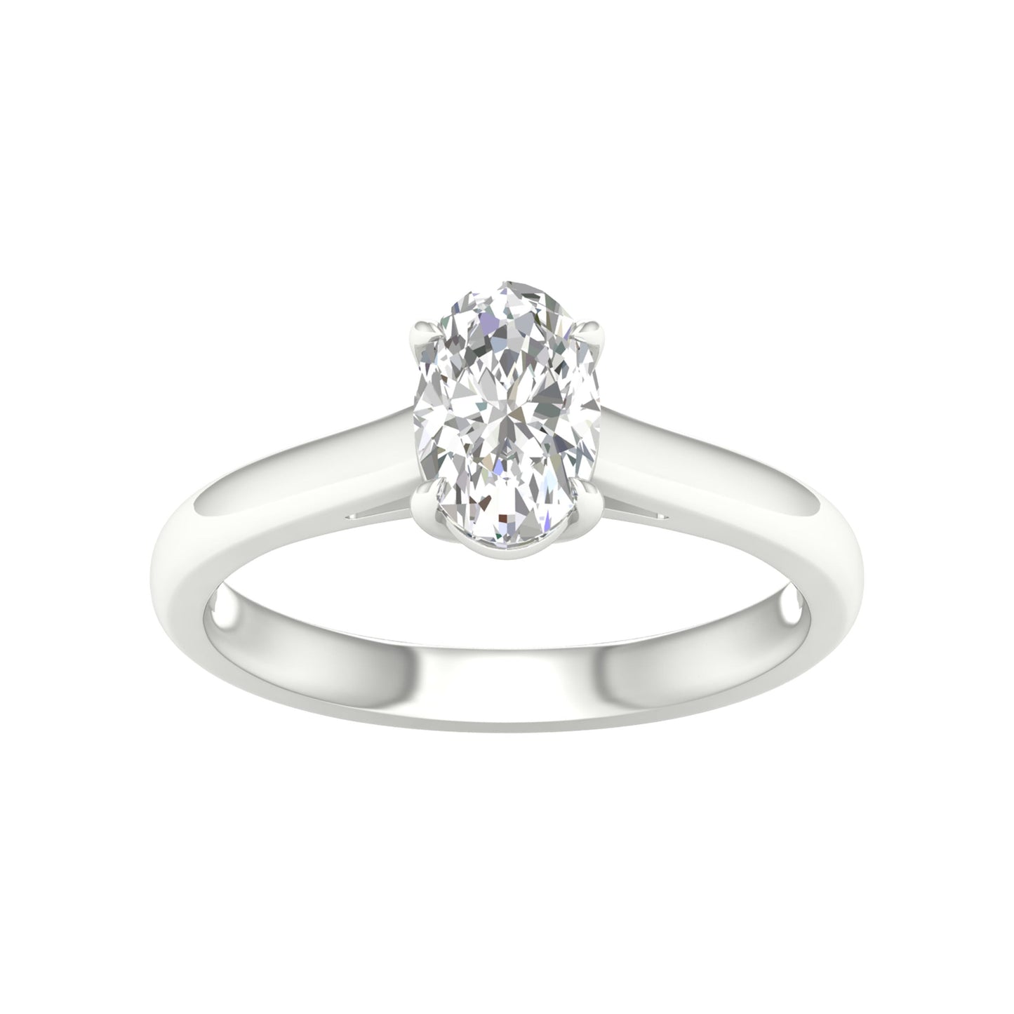 14K 1.00CT Certified Lab Grown Diamond Ring ( IGI Certified )