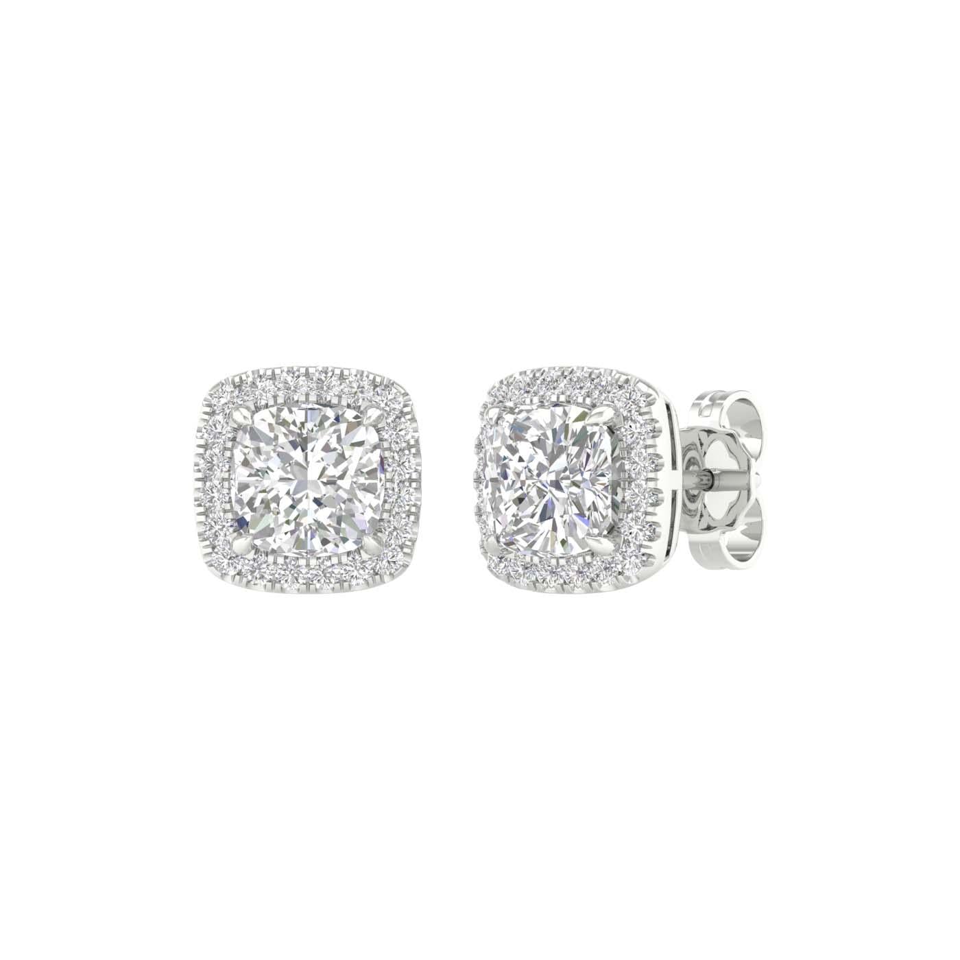 14K 2.25CT Certified Lab Grown Diamond Earrings ( IGI Certified )