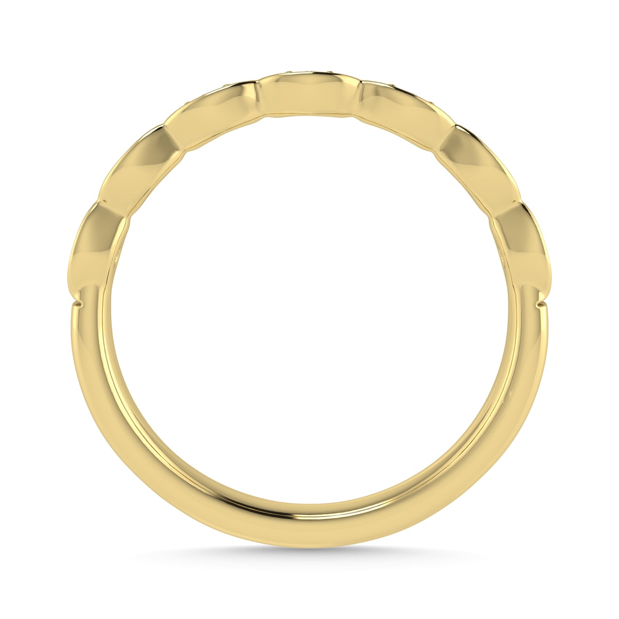 Diamond 1/10 Ct.Tw. Stack Band in 10K Yellow Gold