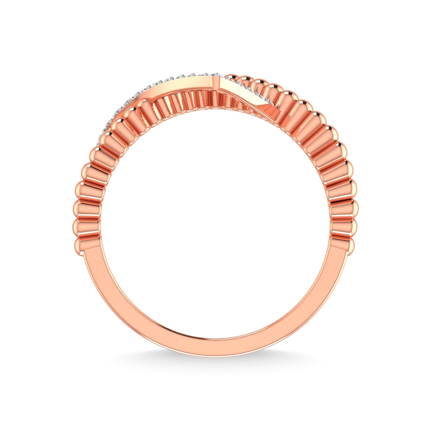 10K White Gold Diamond 1/6 Ct.Tw. Fashion Ring