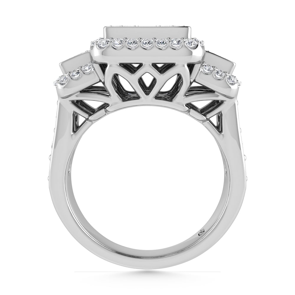 14K White Gold Diamond 1 1/2.Ct. Tw. Engagement Ring