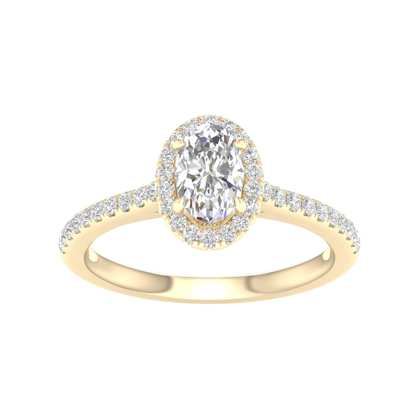 14K 1.00CT Certified Lab Grown Diamond Ring ( IGI Certified )