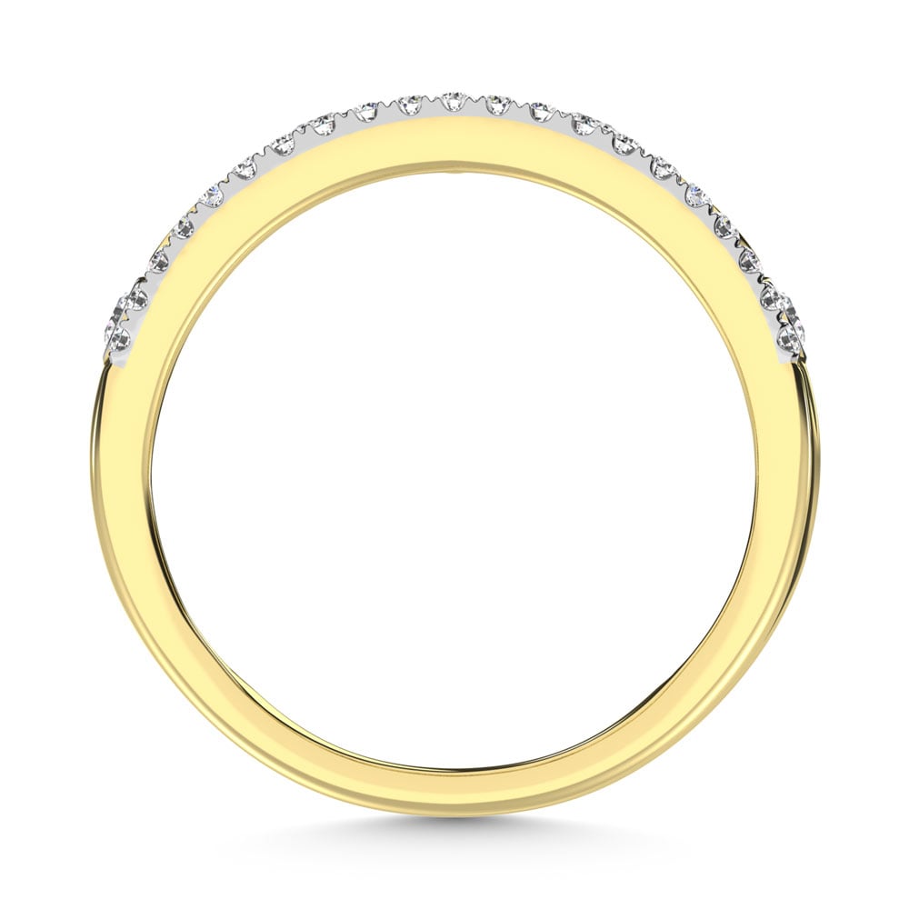 14K Yellow Gold Diamond 1/3 Ct.Tw. Stackable Ring