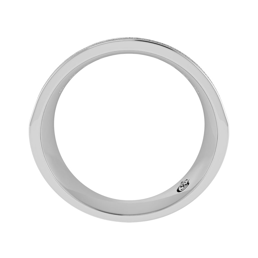 14K White Gold Diamond 1 Ct.Tw. Men?s Band