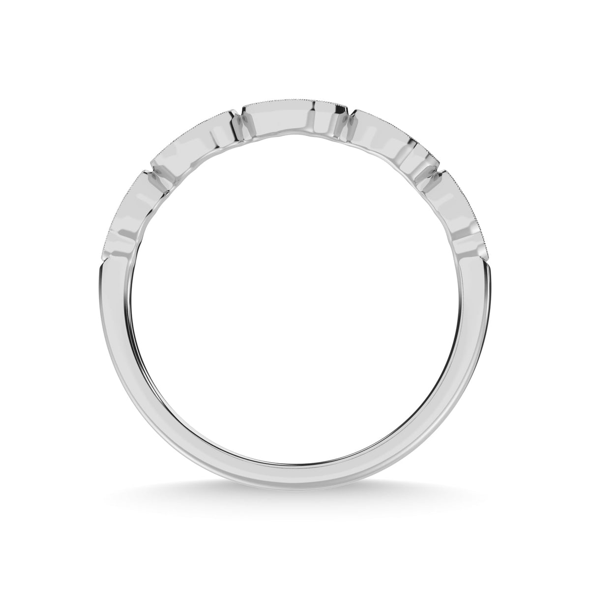 14K White Gold Diamond 1/5 Ct.Tw. Stackable Band
