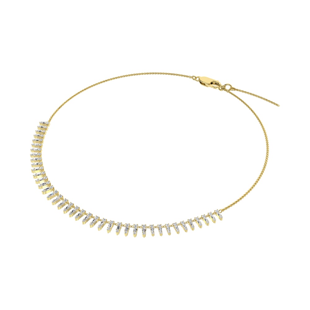 14K Yellow Gold Diamond 1 1/2 Ct.Tw. Fashion Necklace