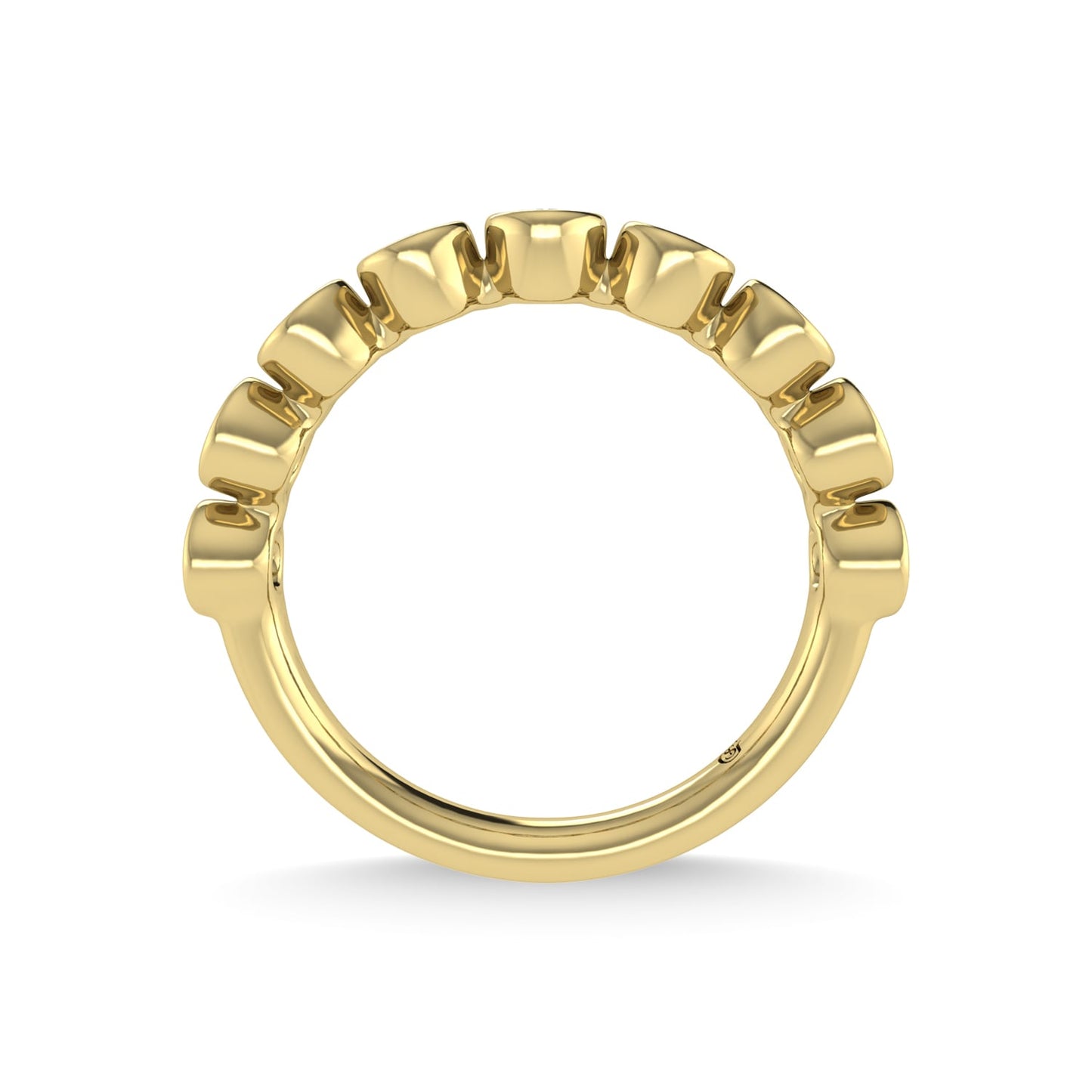 14K Yellow Gold Diamond 1/2 Ct.Tw. Stackable Band