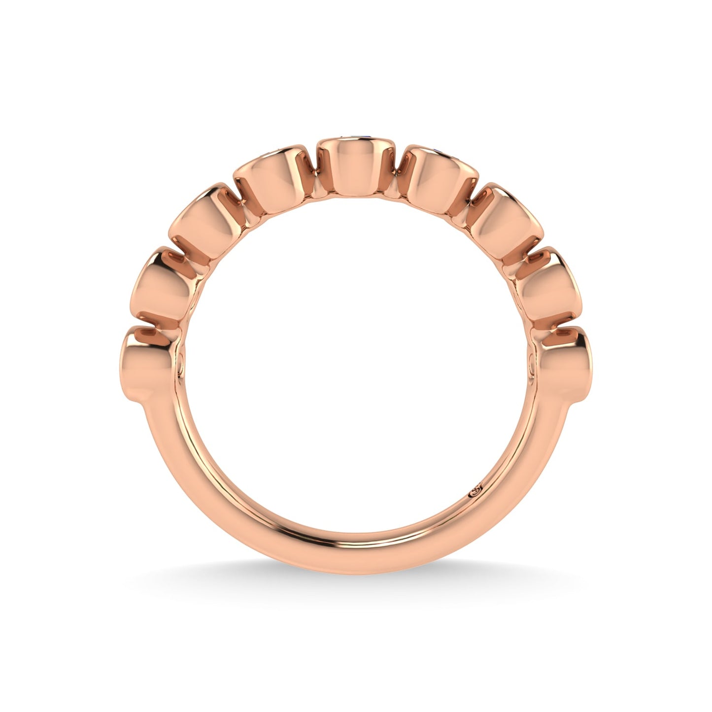 14K Rose Gold Ruby 5/8 Ct.Tw. Stackable Band
