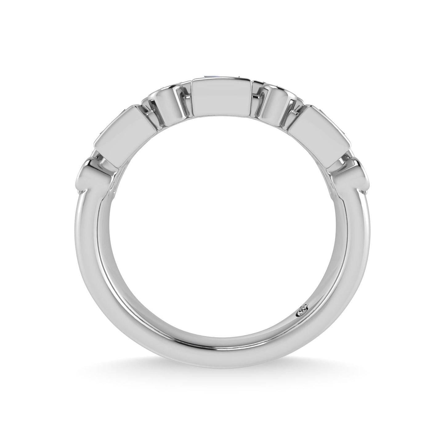 14K White Gold Diamond 3/8 Ct.Tw. Stackable Band