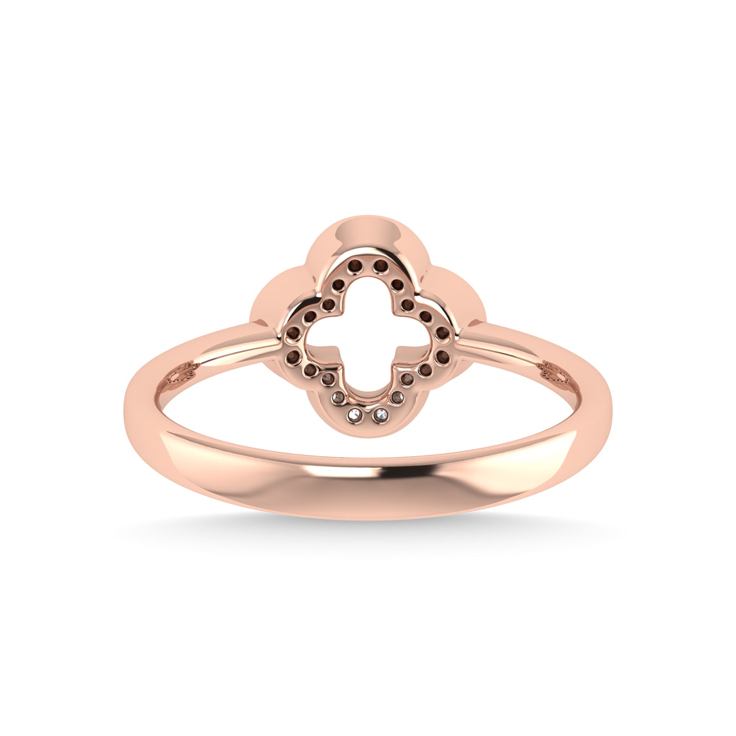 14K Rose Gold Diamond 1/6 Ct.Tw. Fashion Ring