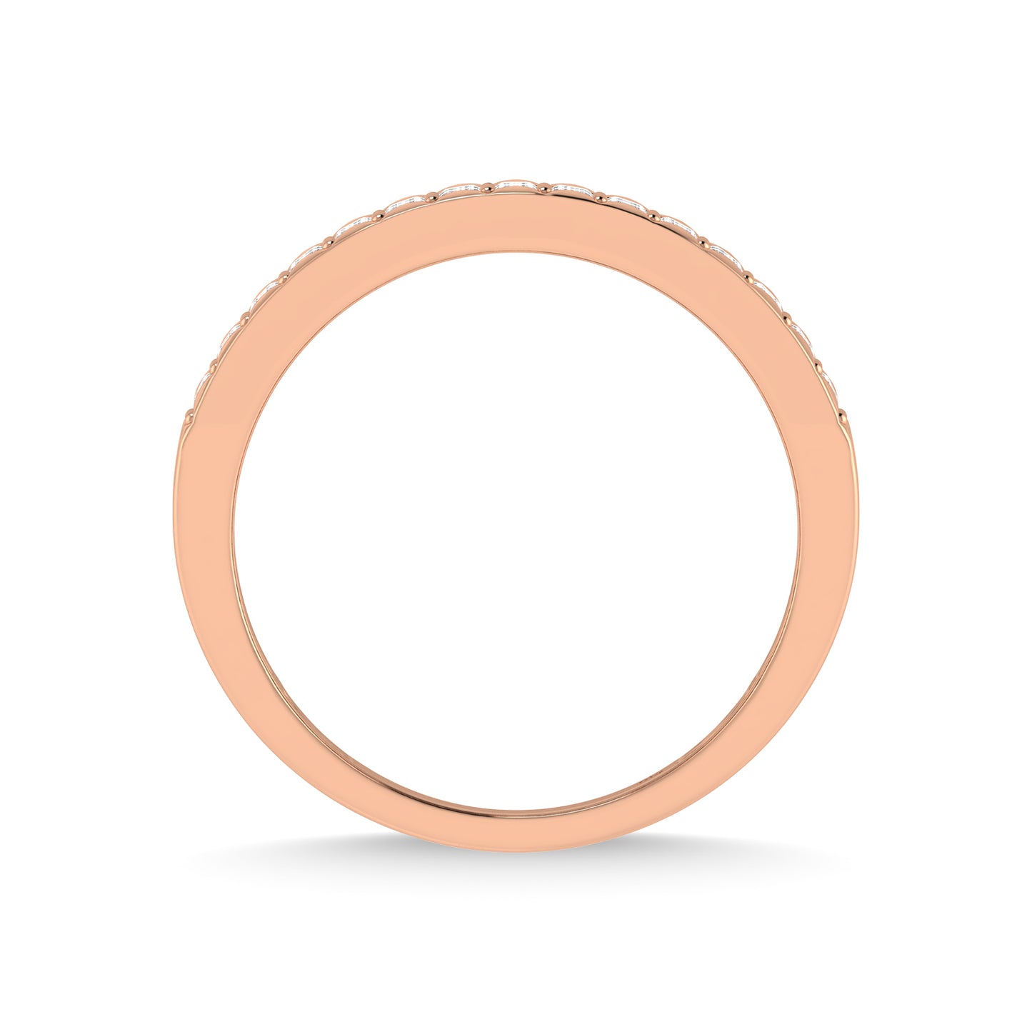 14K Rose Gold Diamond 1/2 Ct.Tw. Men?s Band