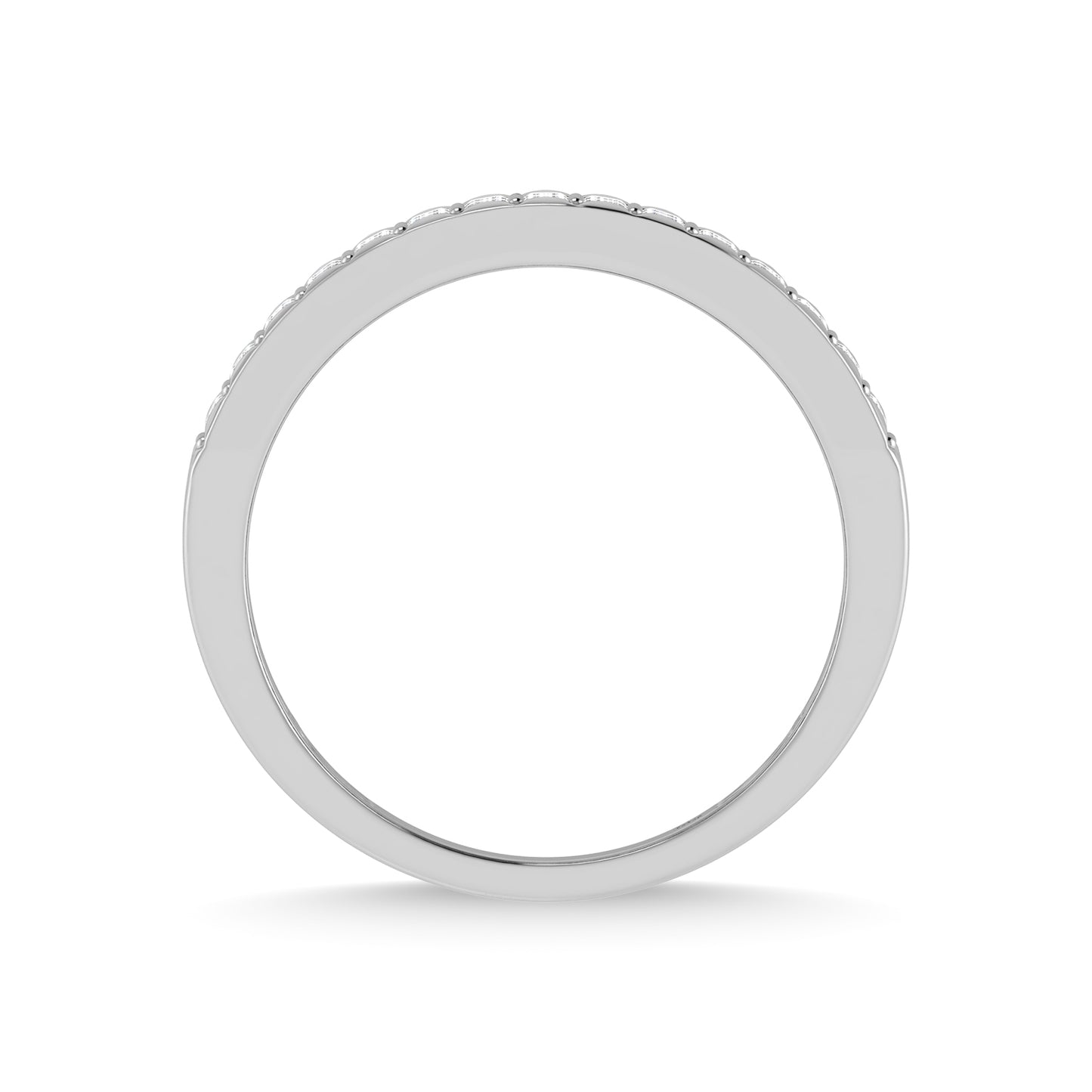 14K White Gold Diamond 1/2 Ct.Tw. Men?s Band