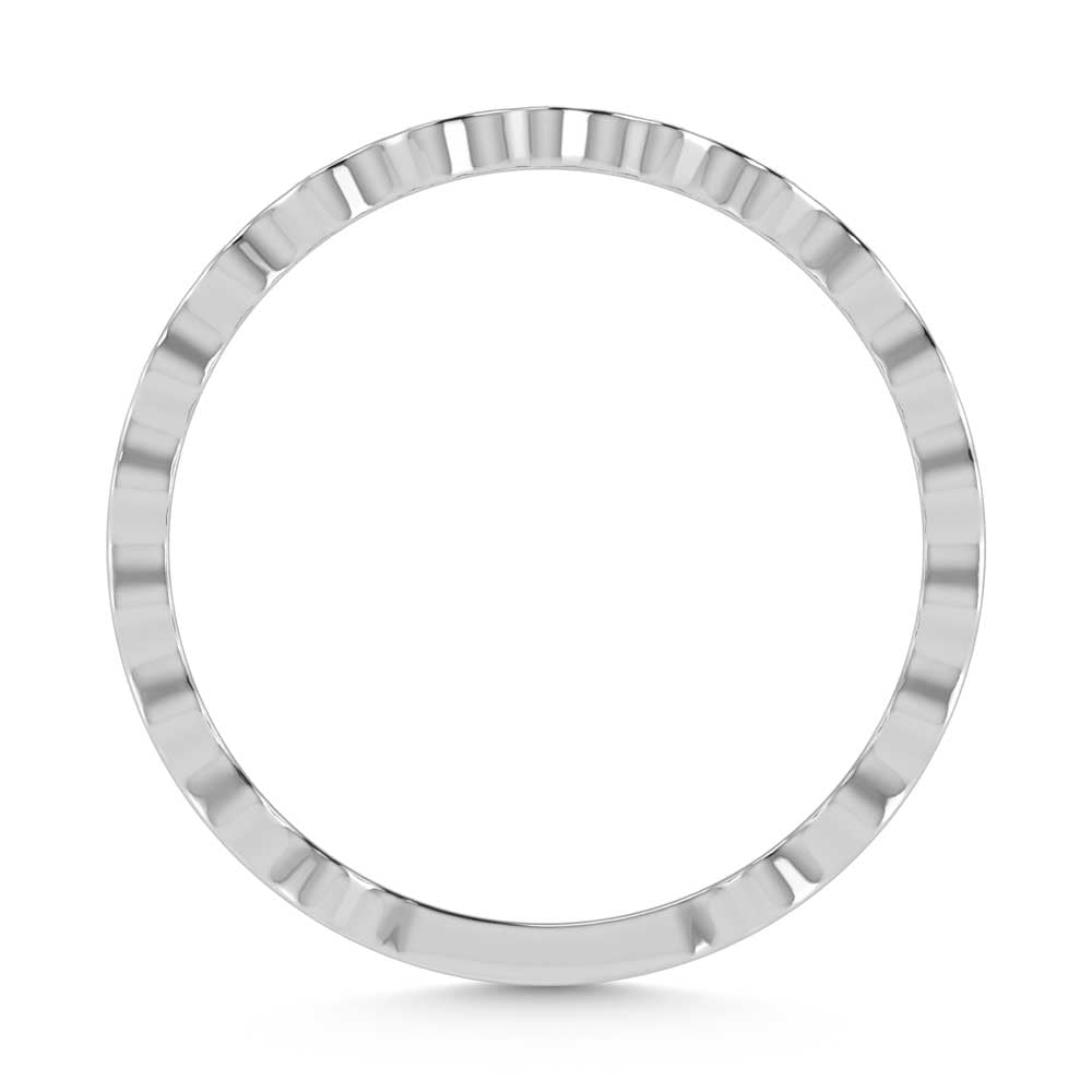 14K White Gold Diamond 1/10 Ct.Tw. Stackable Band