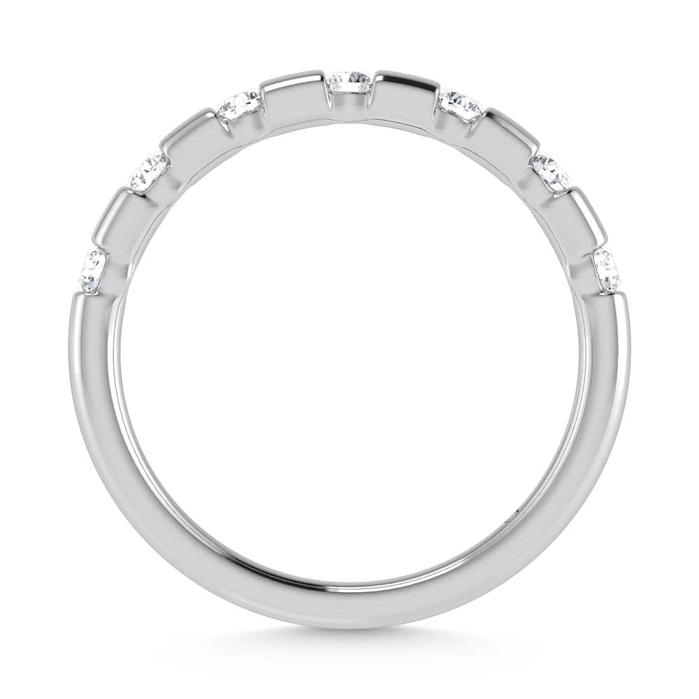14K White Gold Diamond 1/4 Ct.Tw. Stackable Band
