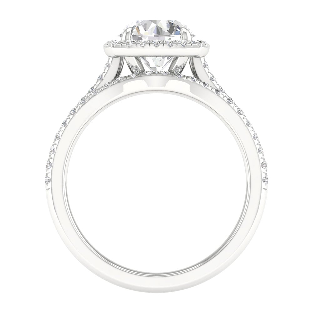 14K 1.95.00CT Certified Lab Grown Bridal Ring