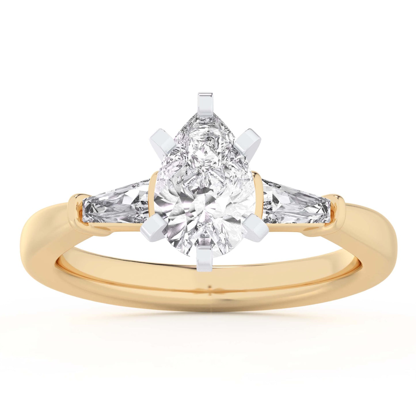 14K 1.43CT Lab Grown Engagement Ring