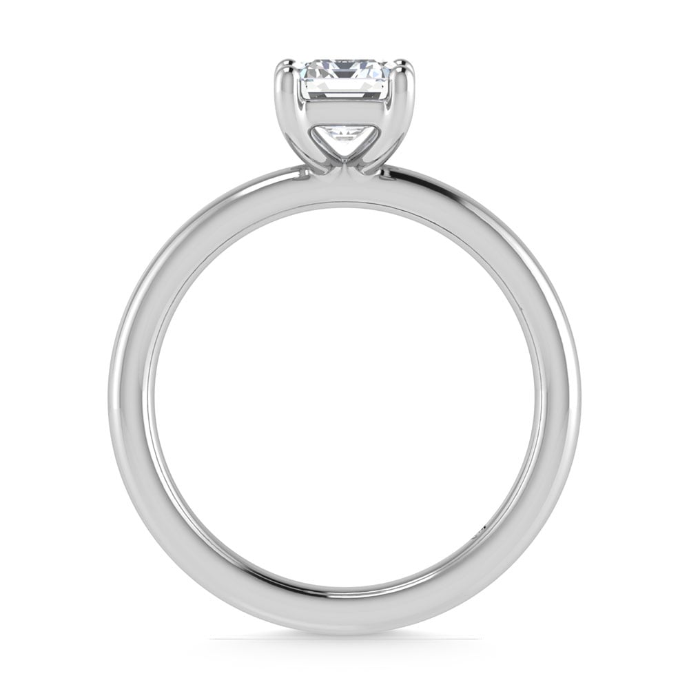 14K White Gold Lab Grown Diamond 1 1/2 Ct.Tw. IGI Certified Emerald Shape Solitaire (Available from 1CT to 7CT)