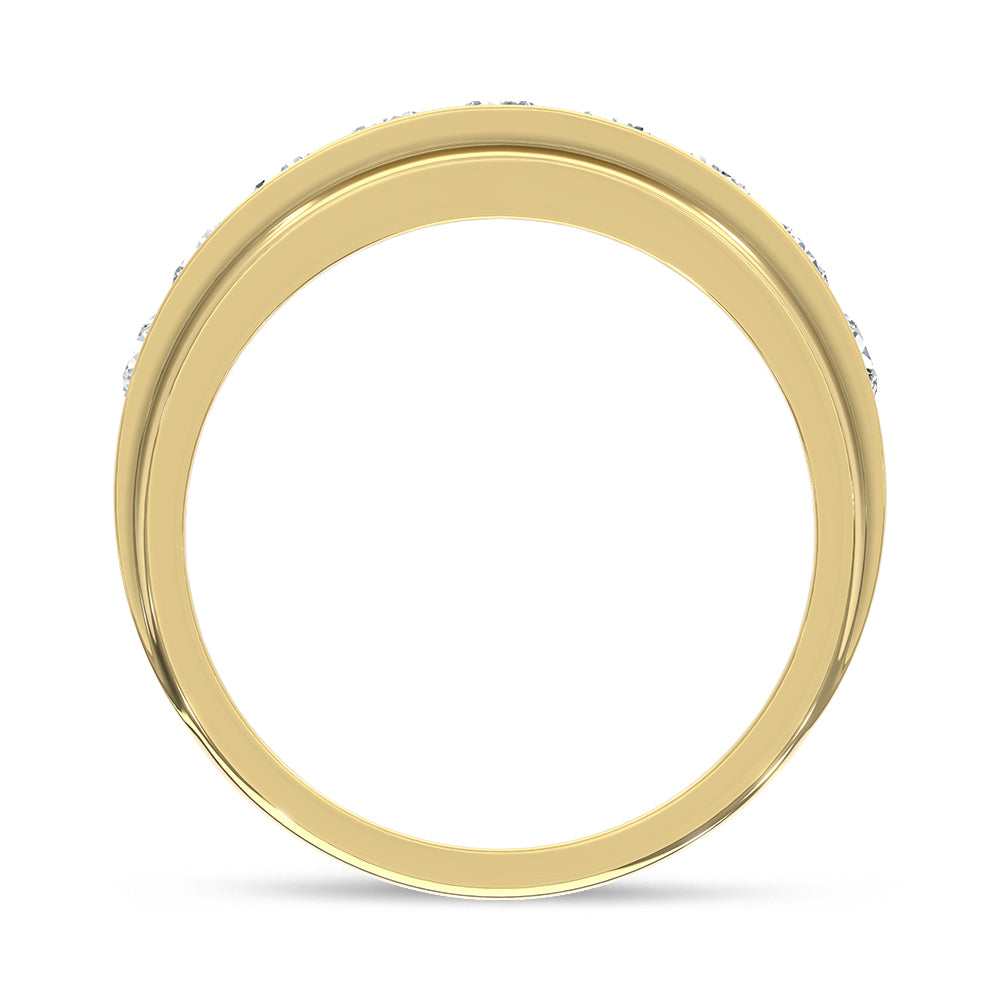 10K Yellow Gold Diamond 1 Ct.Tw. Mens Band