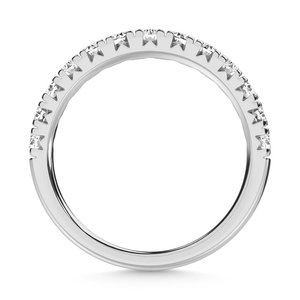 14K White Gold Lab Grown Diamond 1/4 Ct.Tw. Micropave Band